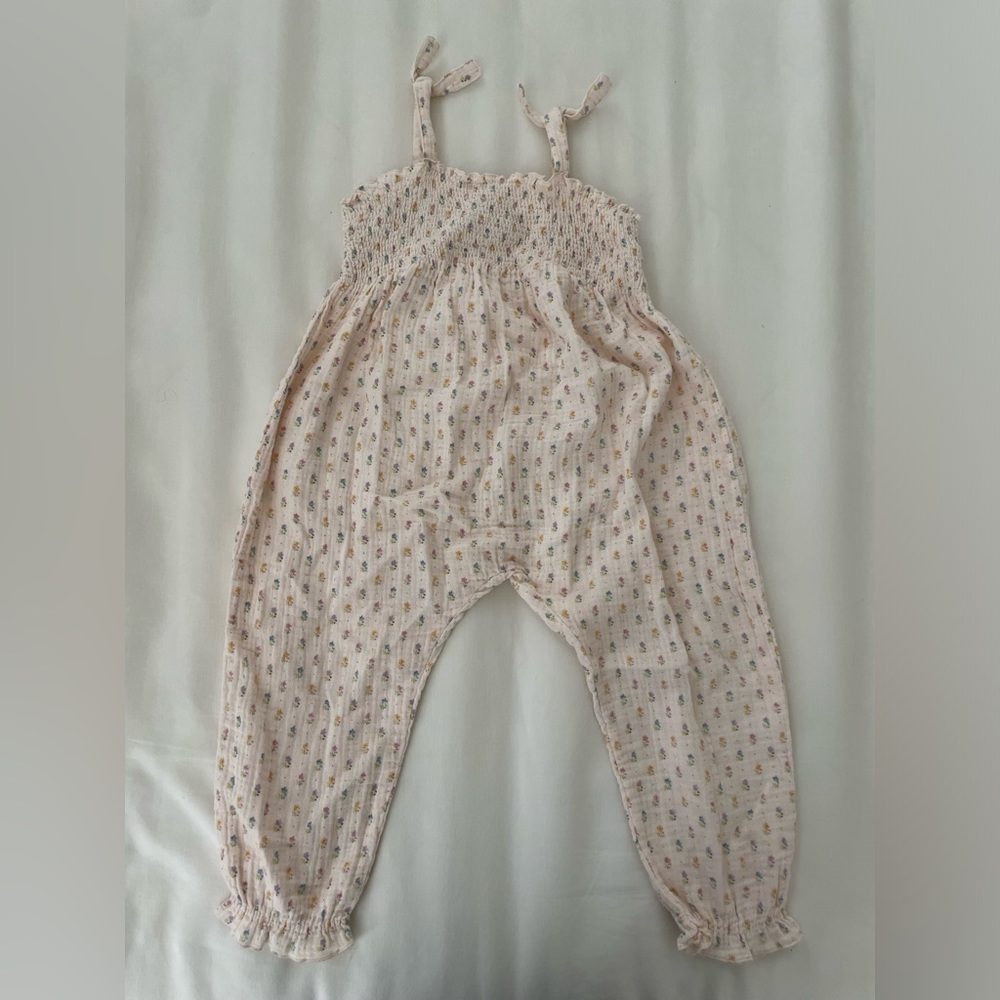 Toddler Girl Floral Jumpsuit